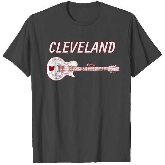 Cleveland Ohio Guitar T Shirts