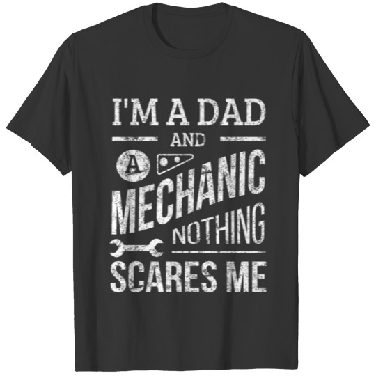 Funny Mechanic Dad Car Auto Apparel T Shirts