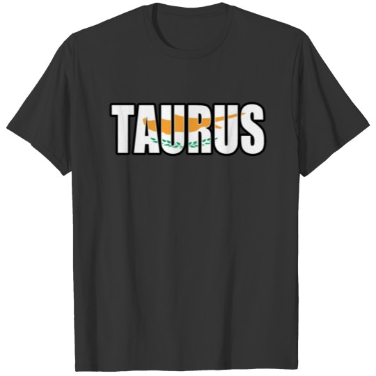 Taurus Cypriot Horoscope Heritage DNA Flag T-shirt