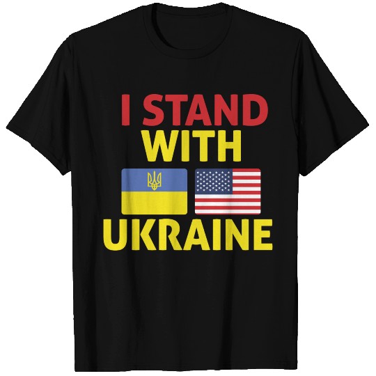 I Stand With Ukraine usa support Ukraine T Shirts