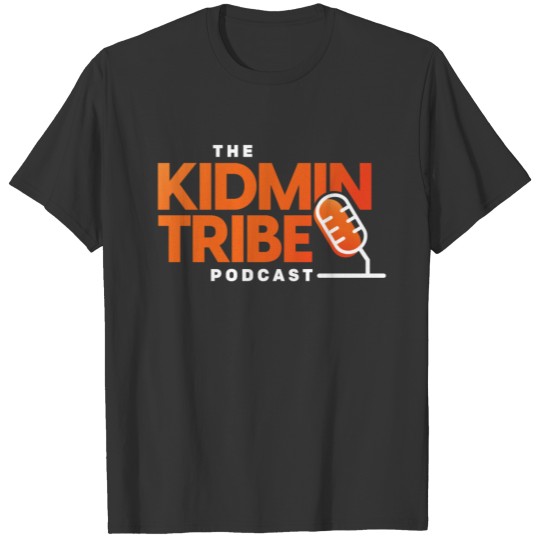Kidmin Tribe Podcast Stacked Logo - White T-shirt
