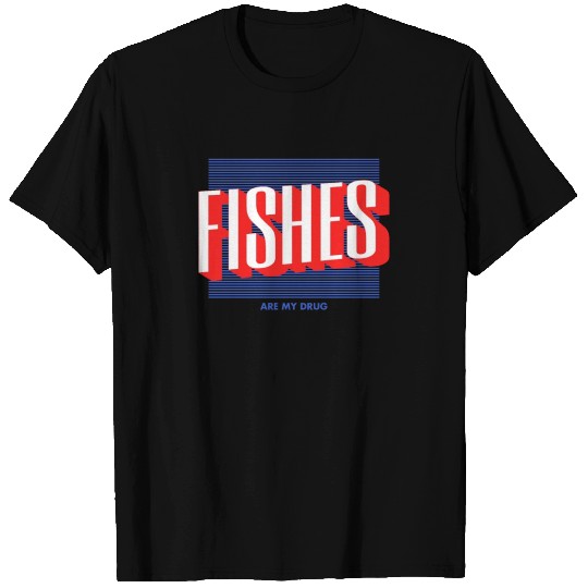 Fish Typography T Shirts