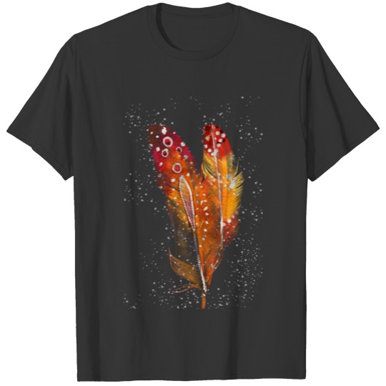 canvas art wallpaper. 3d colored drawing feathers T Shirts
