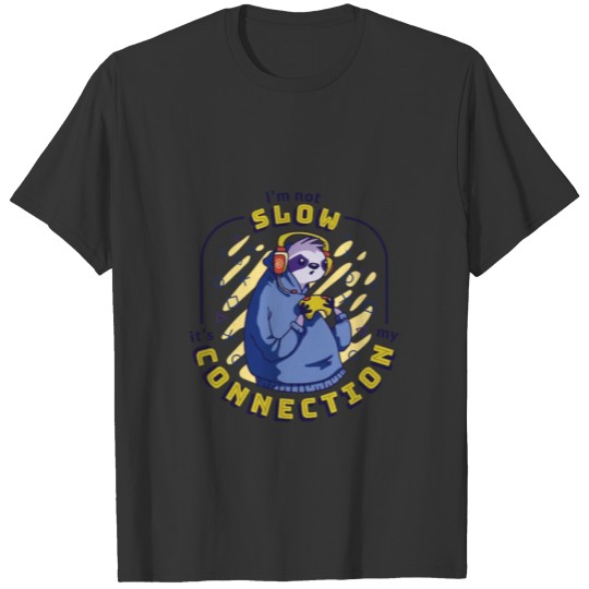 Game Video Gaming Gamepad Videogames Funny Sloth T-shirt