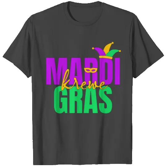 Mardi Gras Krewe Louisiana Beads Party Fat Tuesday T Shirts