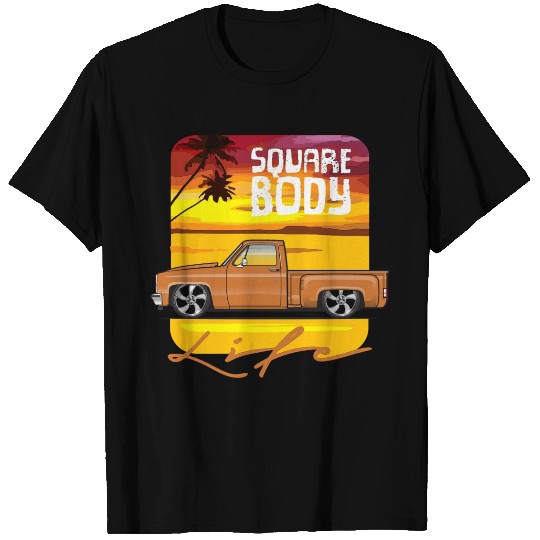 Square Body Life Orange T Shirts