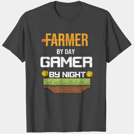 farmer by day gamer by night T Shirts