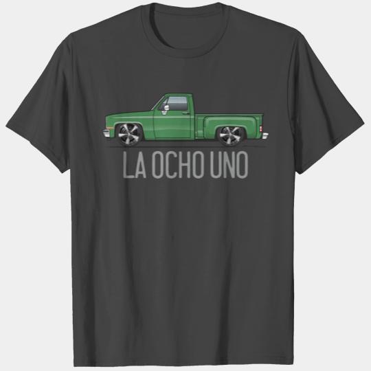 La Ocho Uno Green T Shirts