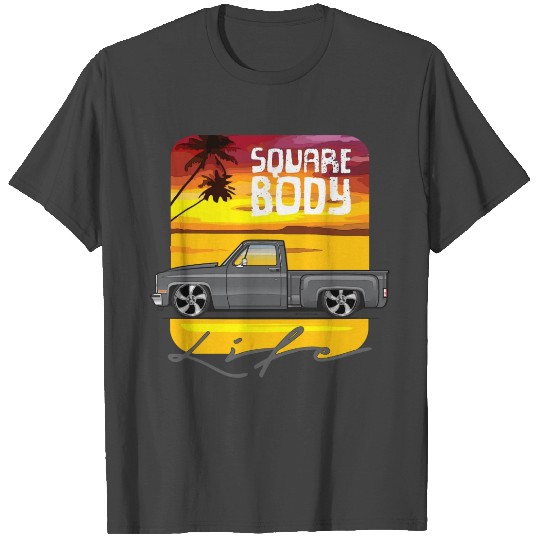 Square Body Life Dark Gray T Shirts