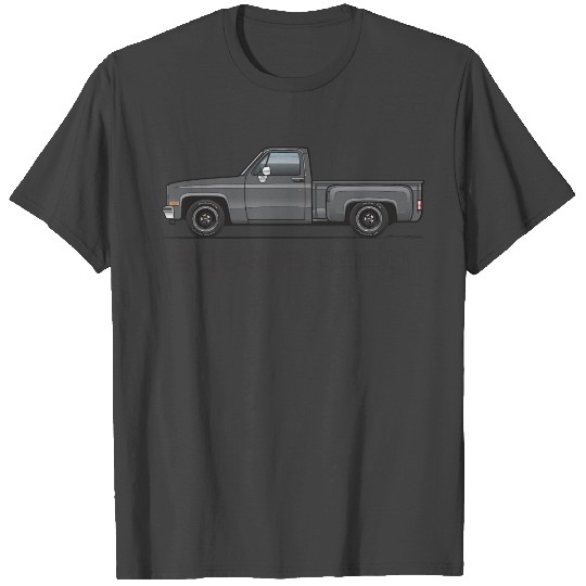 Square Body Dark Gray T Shirts