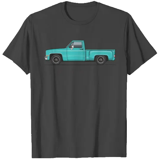 Square Body Light Turquoise T Shirts