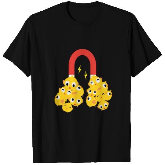 Funny Toddler Boy Easter Chick Magnet Men T Shirts