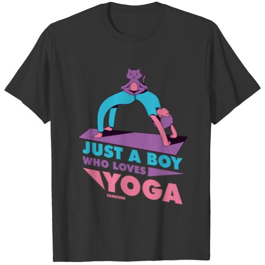 Just A Boy Who Loves Yoga T-shirt