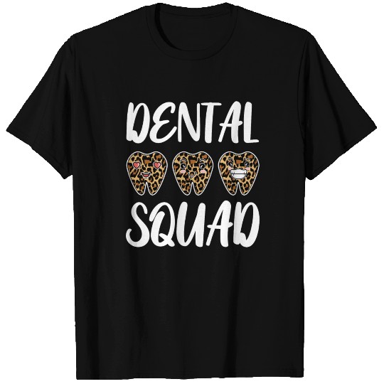 Dental Squad Dental Crew Leopard Print T Shirts