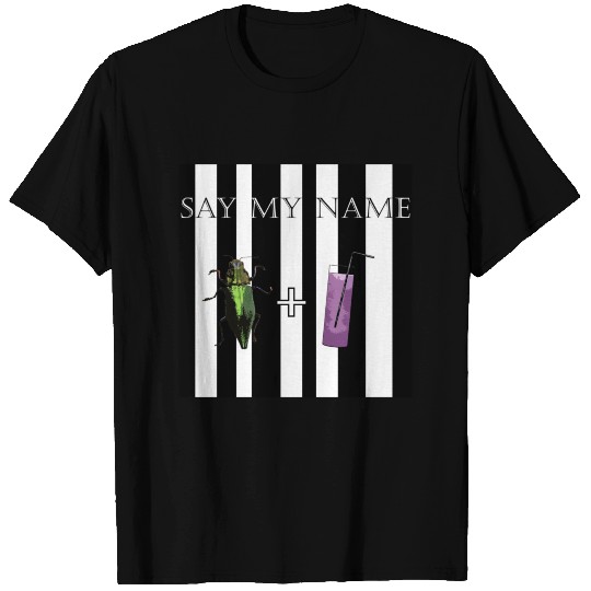 Beetlejuice Say My Name Fan Print Sticker T Shirts