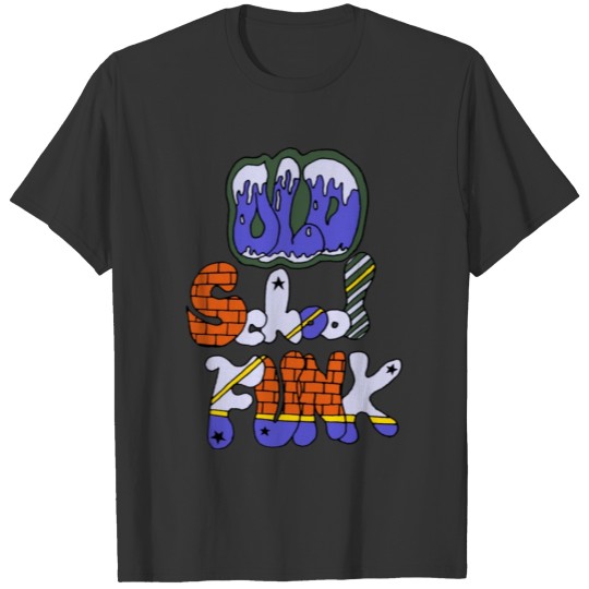 Old School Funk Sticker T-shirt