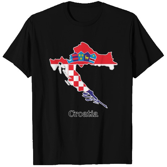 Flags and countries Croatia T Shirts