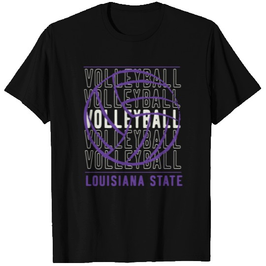 Volleyball Louisiana State T Shirts