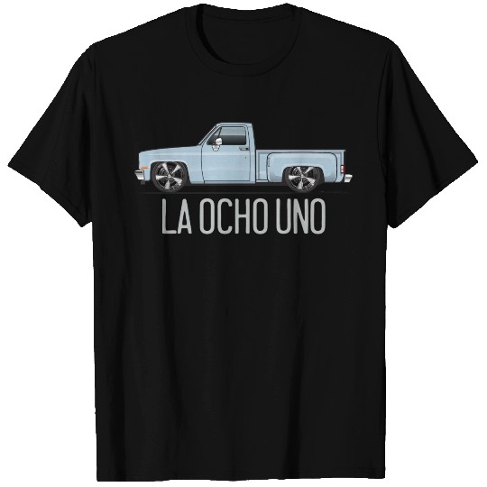 La Ocho Uno Silver Blue T Shirts