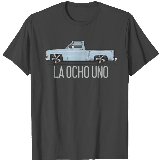 La Ocho Uno Silver Blue T Shirts