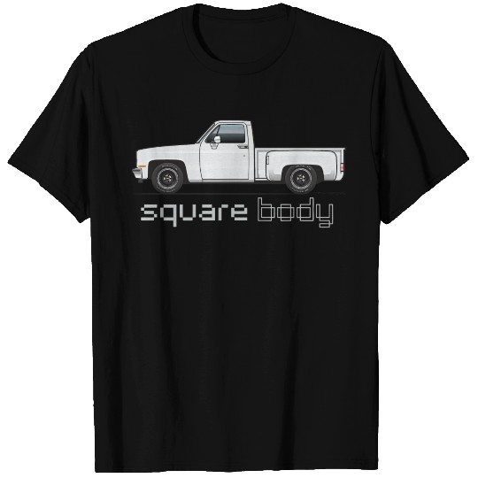 Square Body White T Shirts
