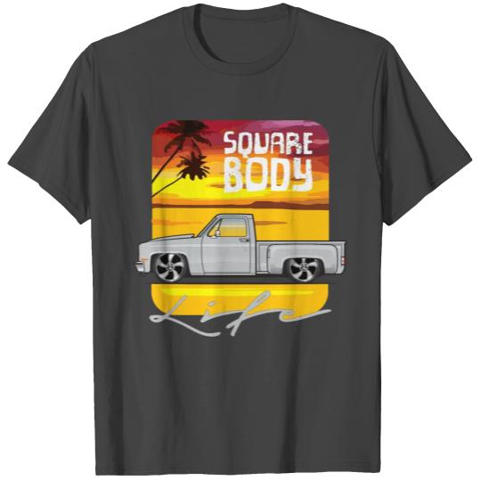 Square Body Life Silver T Shirts