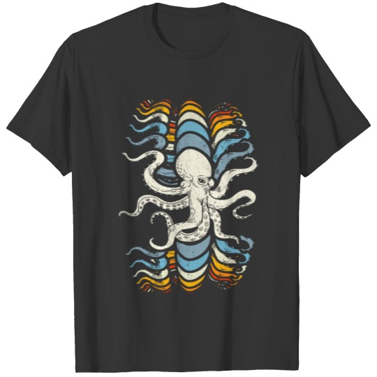 Vintage Octopus Illustration Kraken T Shirts
