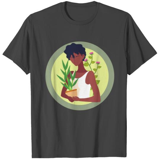 Plant Mom | Plant Mother's Day Earth Lady T Shirts