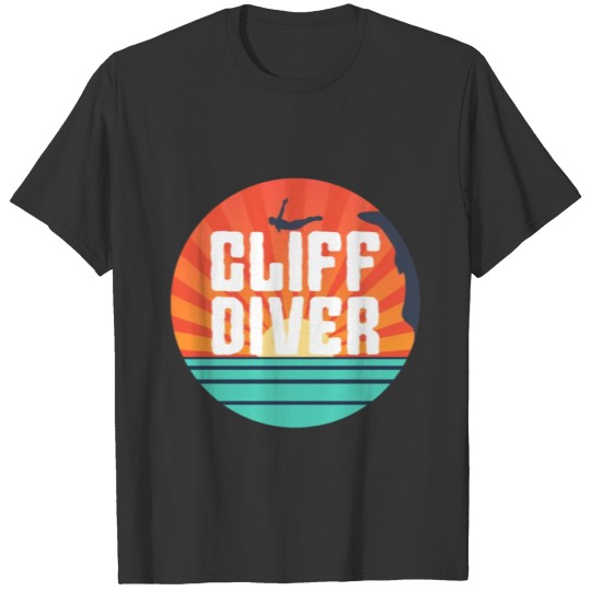 Cliff Diving Lover Educates Cliff Jumping Diver T-shirt
