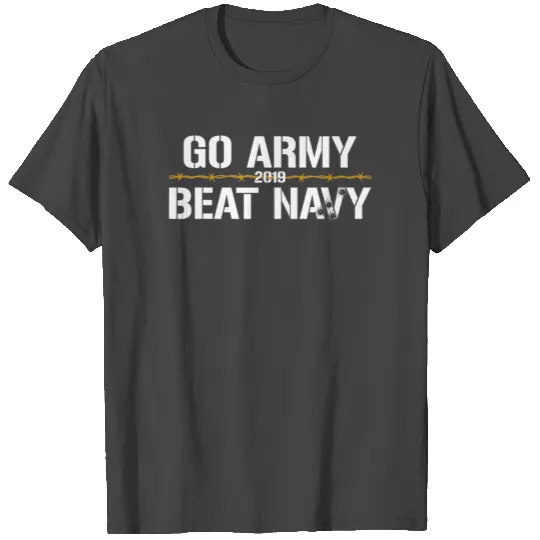 Go Army Beat Navy 2019 Barbed Wire Bullet Holes T Shirts