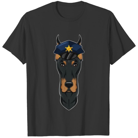 Police Doberman Canine Handler I Police Dog I T Shirts