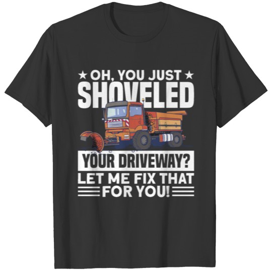 Snow Motif for Snow Plow Driver T-shirt