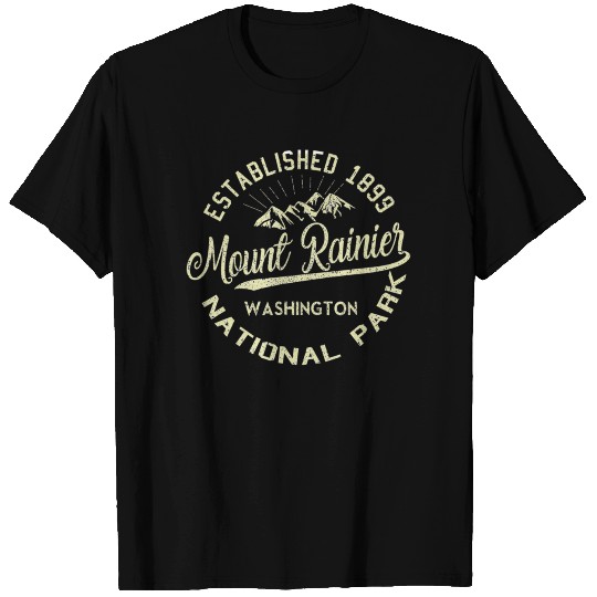 Mount Rainier National Park Hiking Camping T Shirts