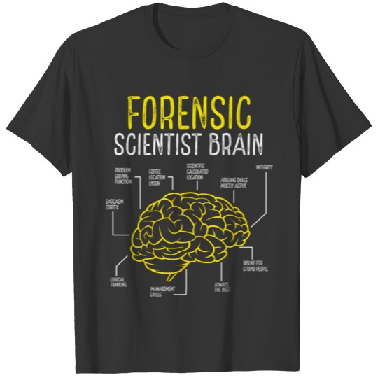 Forensic Scientist Pathology Forensics Crimonology T-shirt