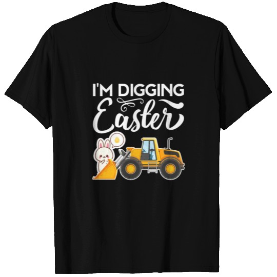 Kids Toddler Boy Digging Easter T Shirts