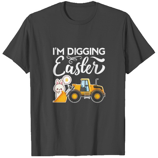 Kids Toddler Boy Digging Easter T Shirts