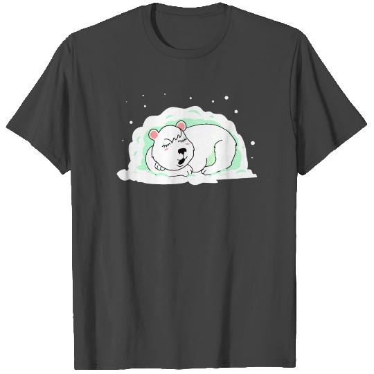 Sleeping Polar Bear T Shirts