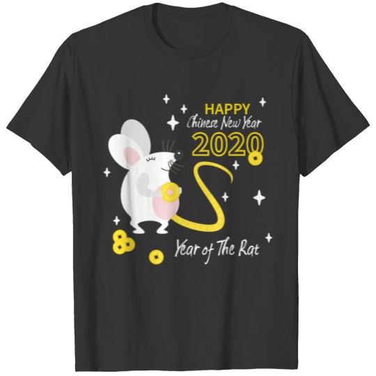 Cute Happy Chinese New Year 2020 Gift Year Of The T-shirt