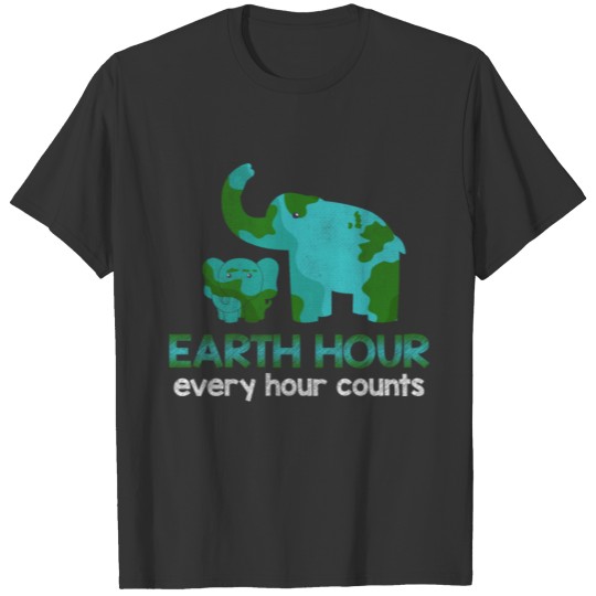 Counts Elephant Environment Hour Save Earth Day T Shirts