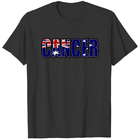 Cancer Australian Horoscope Heritage DNA Flag T-shirt