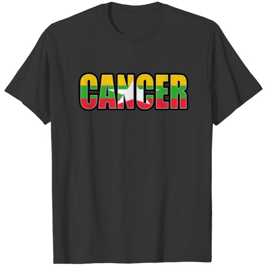 Cancer Burmese Horoscope Heritage DNA Flag T-shirt