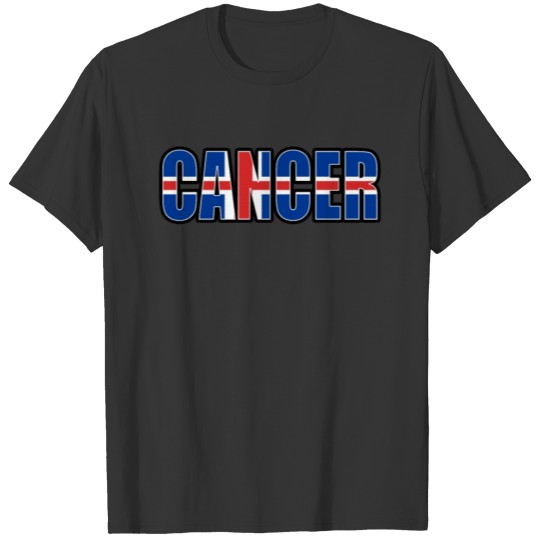 Cancer Icelandic Horoscope Heritage DNA Flag T-shirt