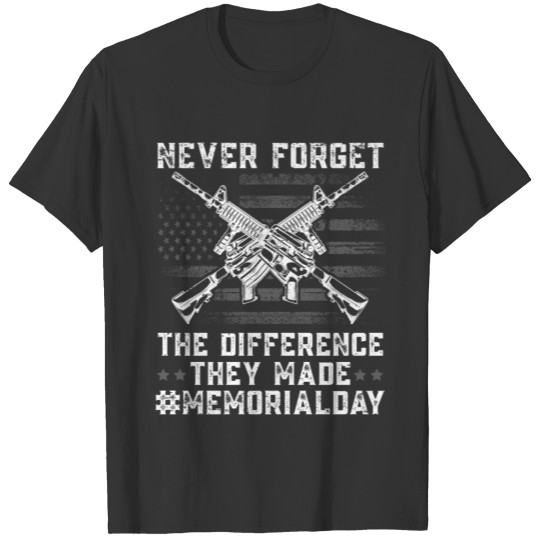 Memorial Day Patriotic Heroicness USA Flag T Shirts
