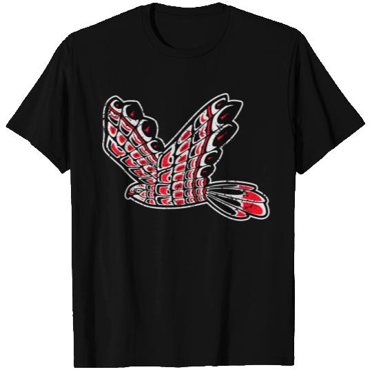 Red Tail Hawk Native American Bird Totem T Shirts