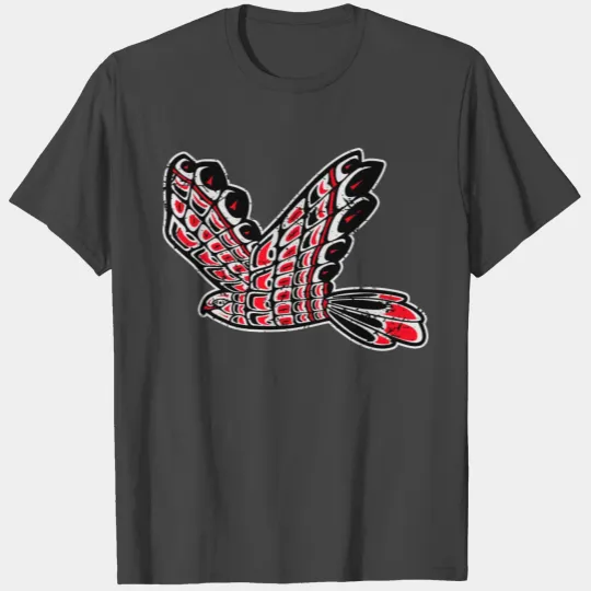 Red Tail Hawk Native American Bird Totem T Shirts