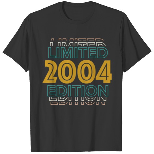 Retro Vintage 2004 Limited Edition 18th Birthday T Shirts