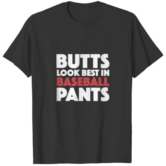 Funny Baseball Butts Girl Apparel T Shirts