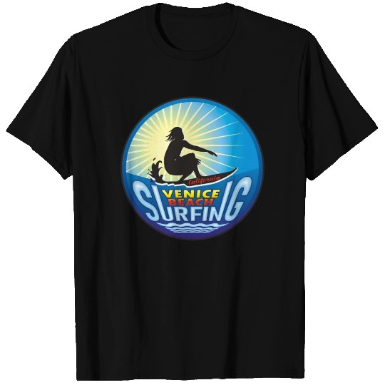Venice Beach Ca Surfing Essential T Shirts