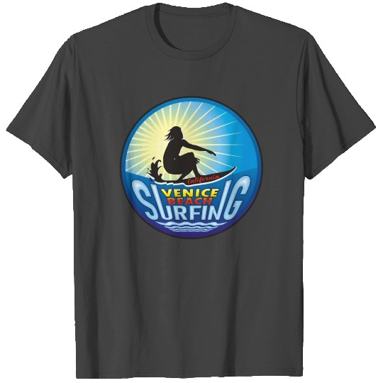 Venice Beach Ca Surfing Essential T Shirts