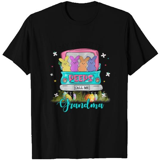 My Favorite Peeps Call Me Grandma, Easter T Shirts fo